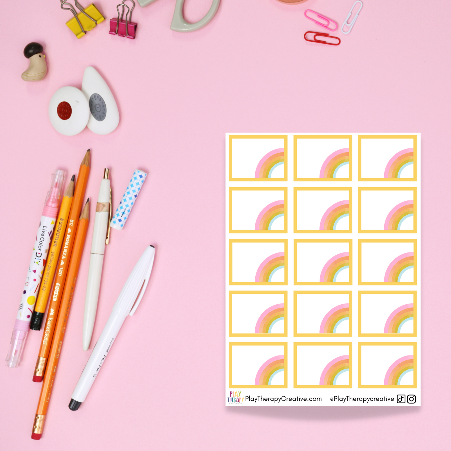 Mini Vinyl Rainbow Labels