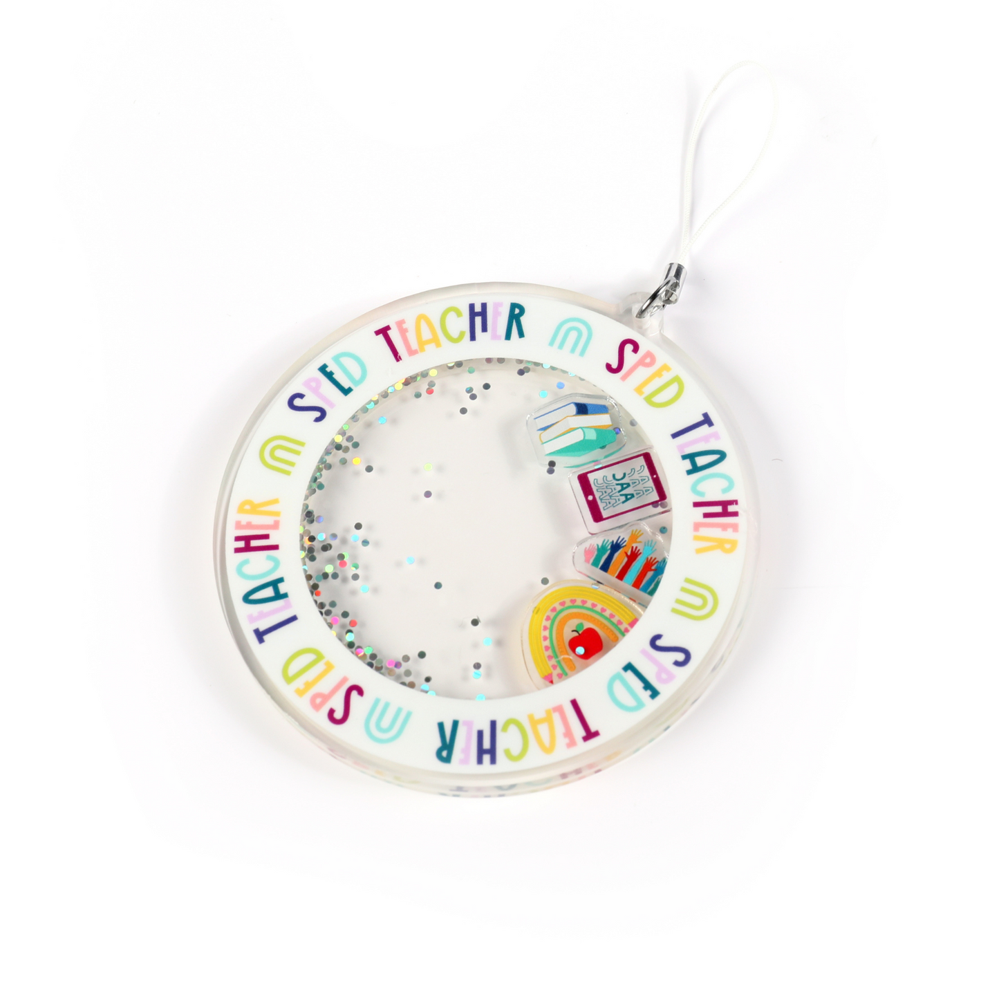 SpEd Teacher Shaker Keychain