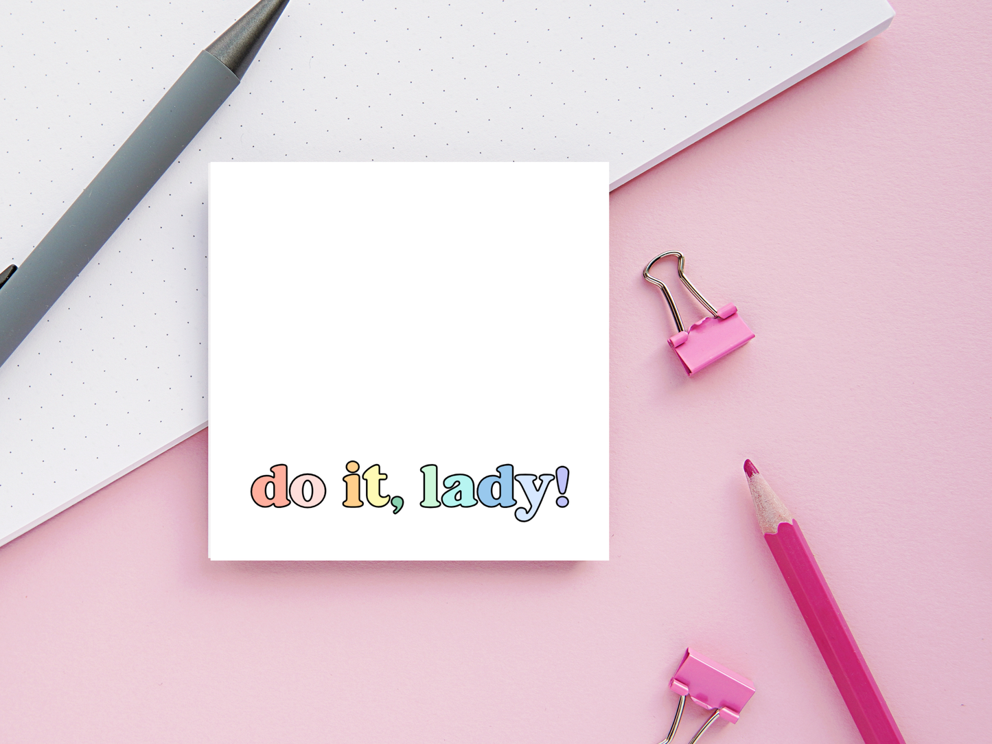 Do It Lady Sticky Notes