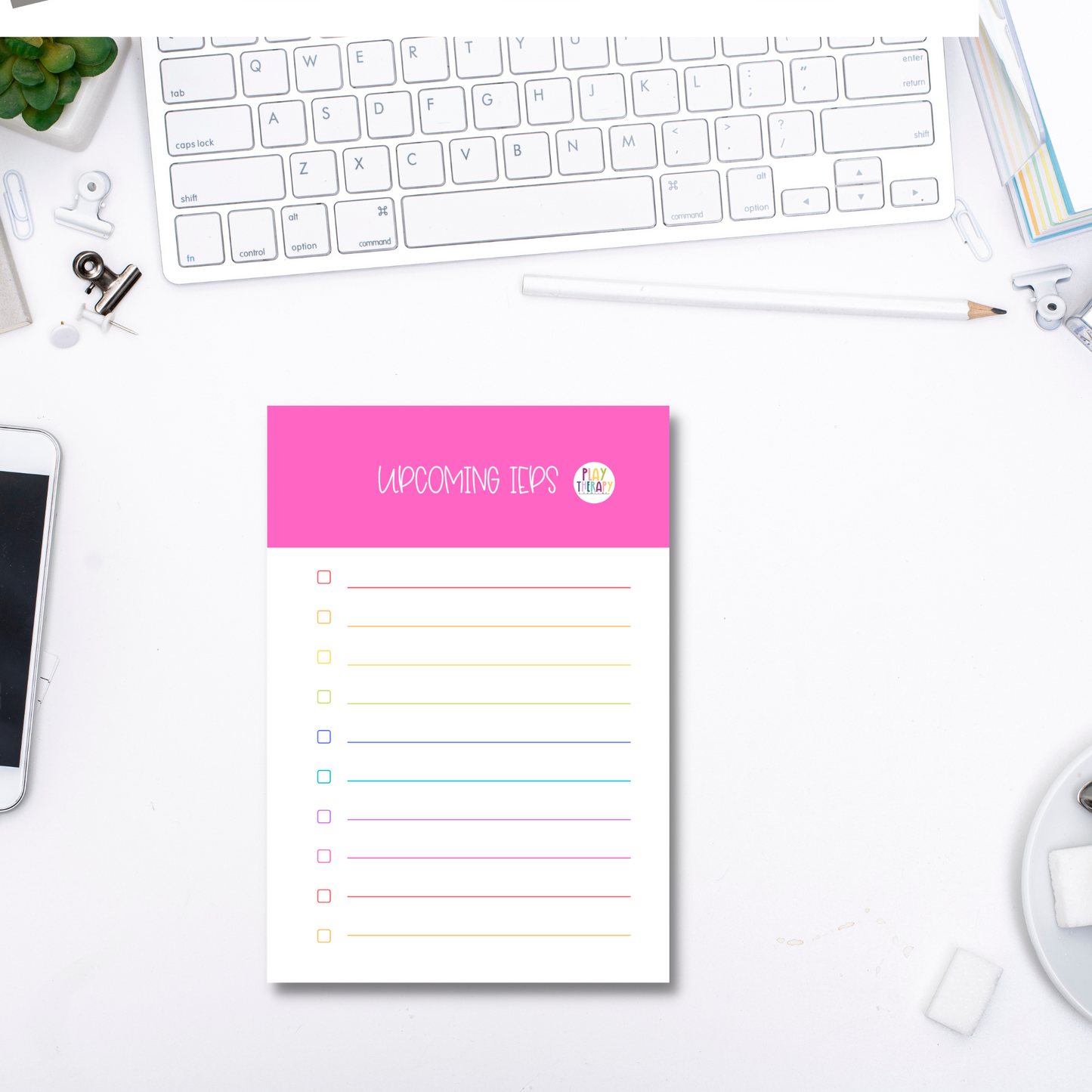 Upcoming IEPs Sticky Notes (4 x 6 in)