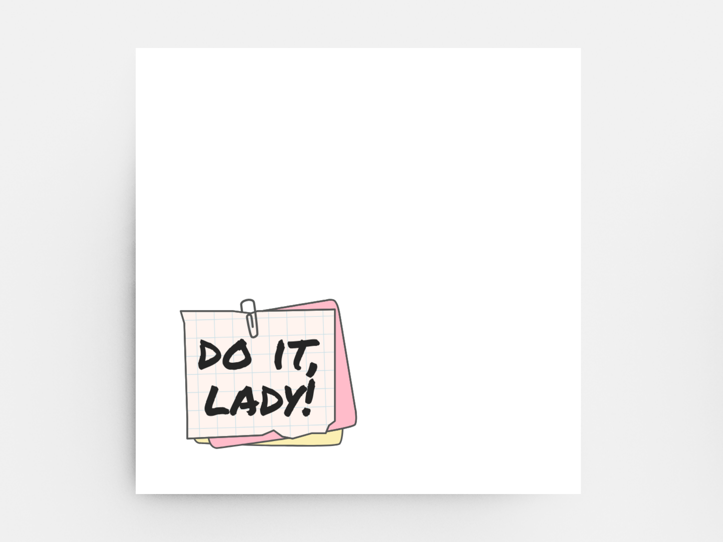 Do It Lady Sticky Notes