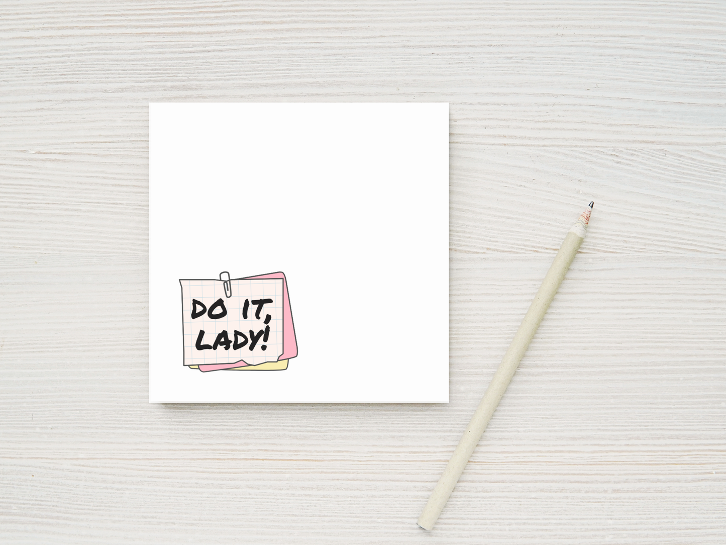 Do It Lady Sticky Notes