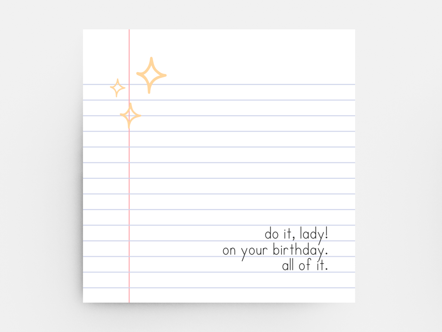 Do It Lady Sticky Notes