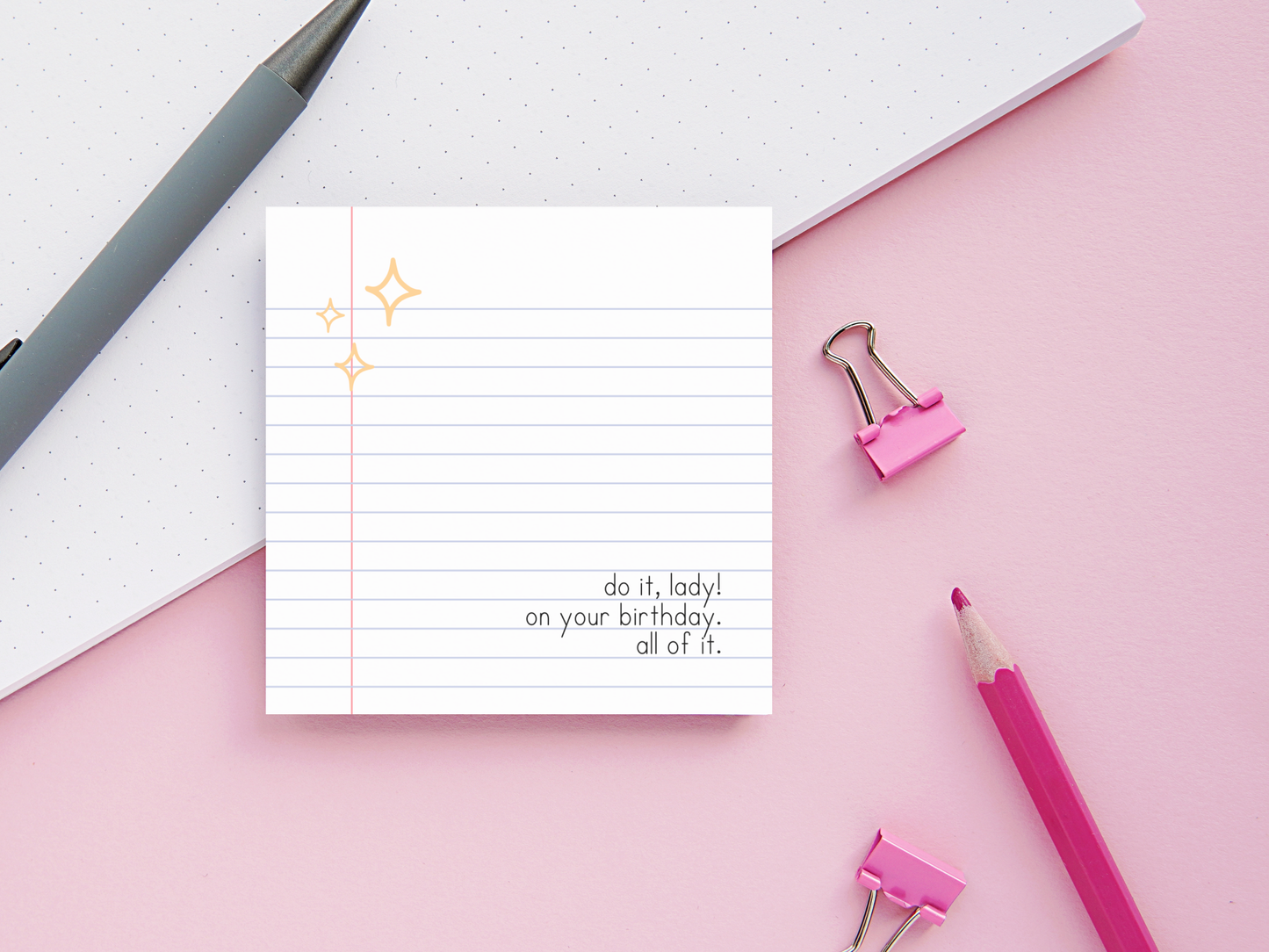 Do It Lady Sticky Notes