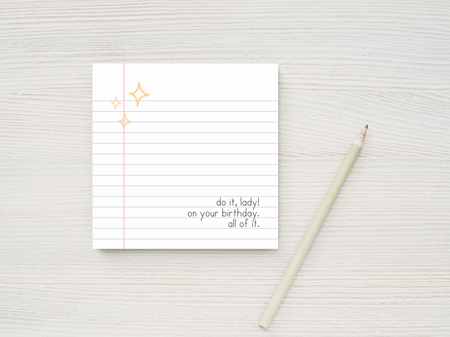 Do It Lady Sticky Notes