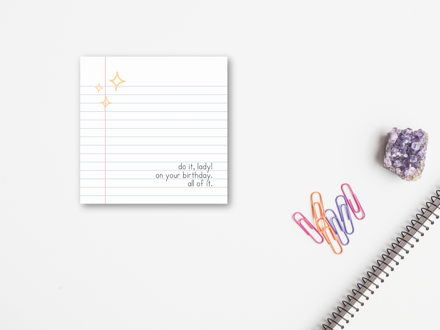 Do It Lady Sticky Notes