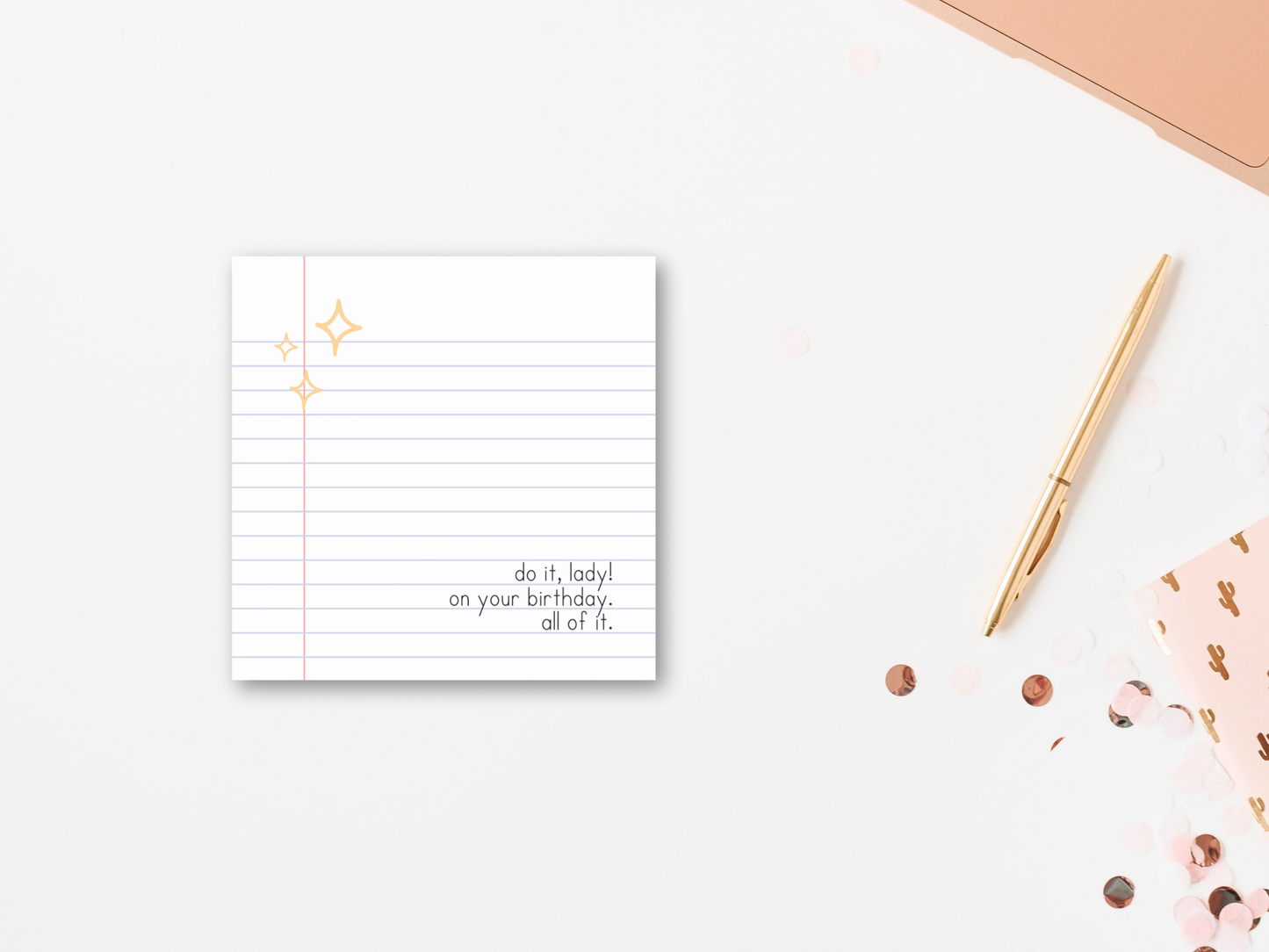 Do It Lady Sticky Notes