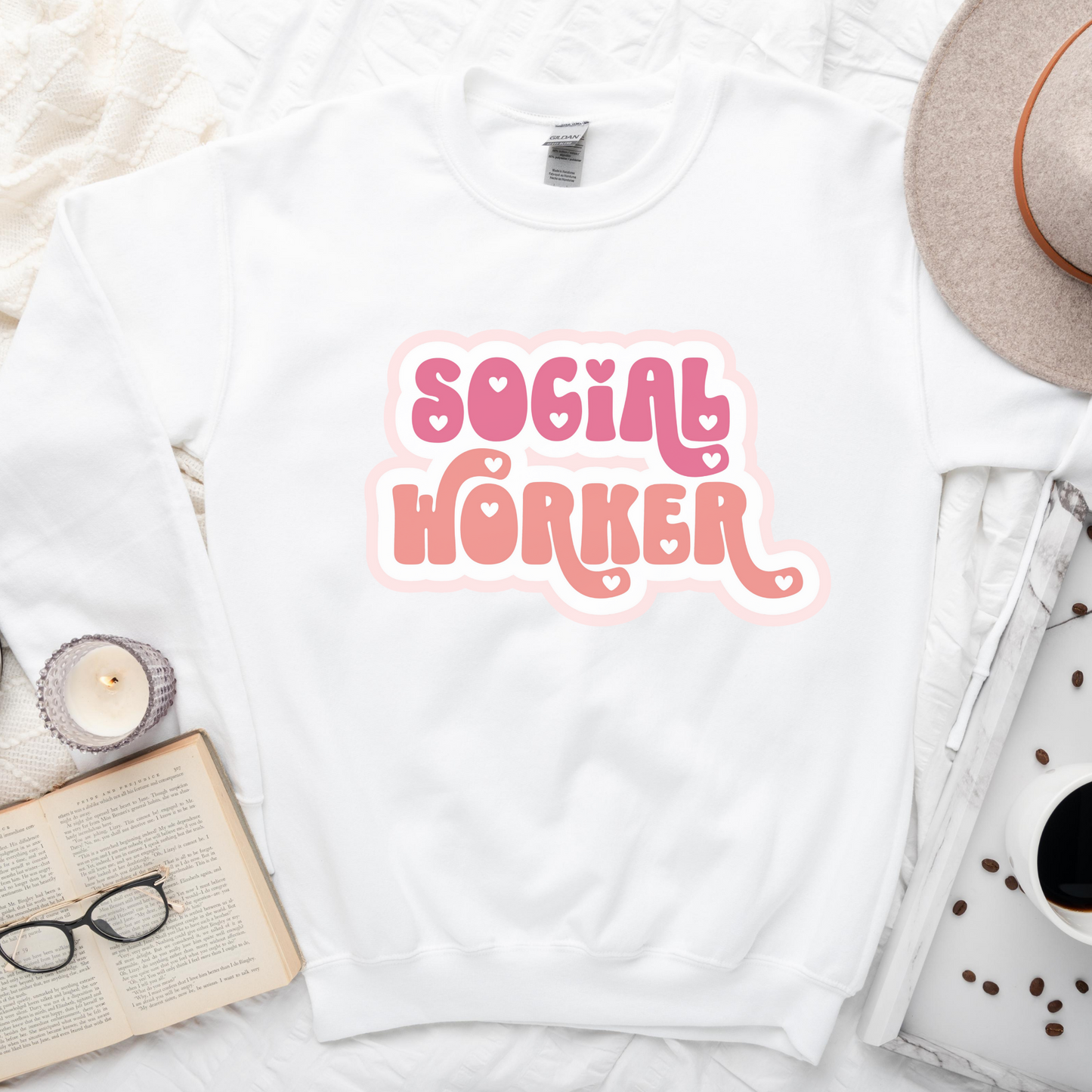 Social Worker Love Pullover
