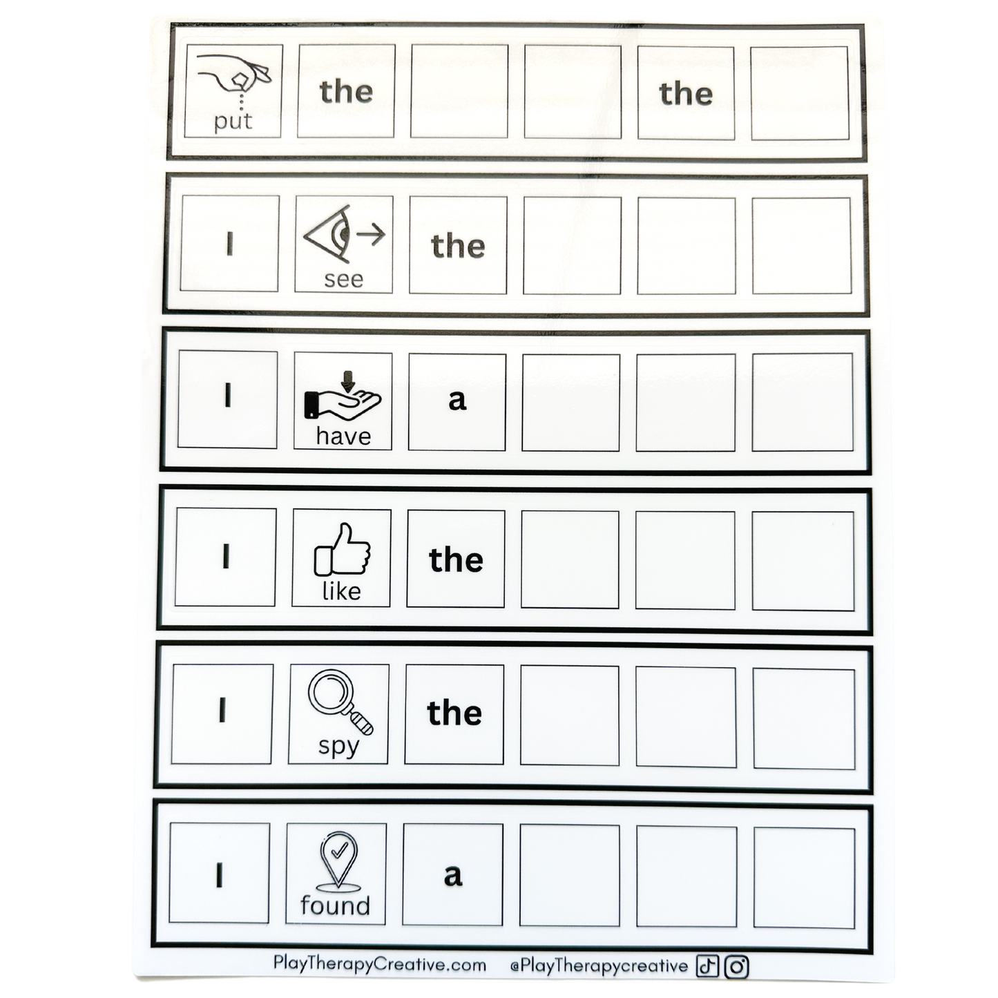 Reusable Sticker AAC Play Scenes
