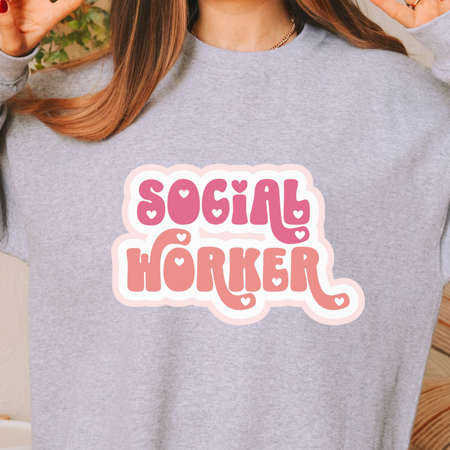 Social Worker Love Pullover