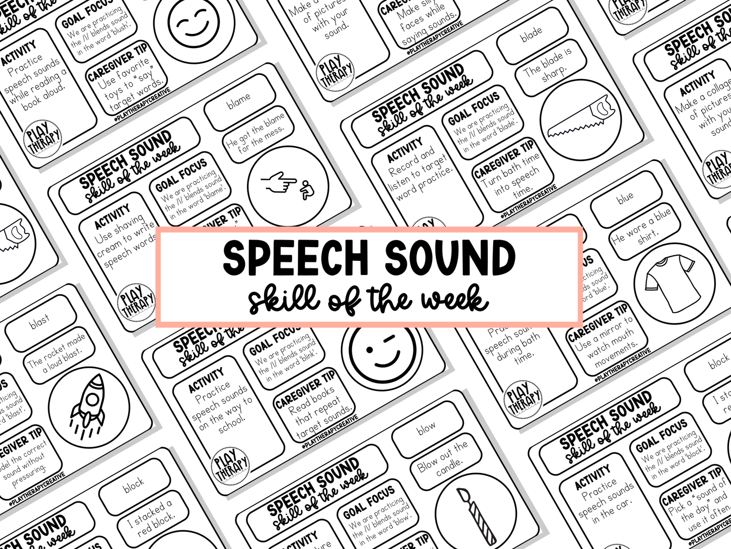 /l/ Blends Speech Sound Skill of the Week Handouts