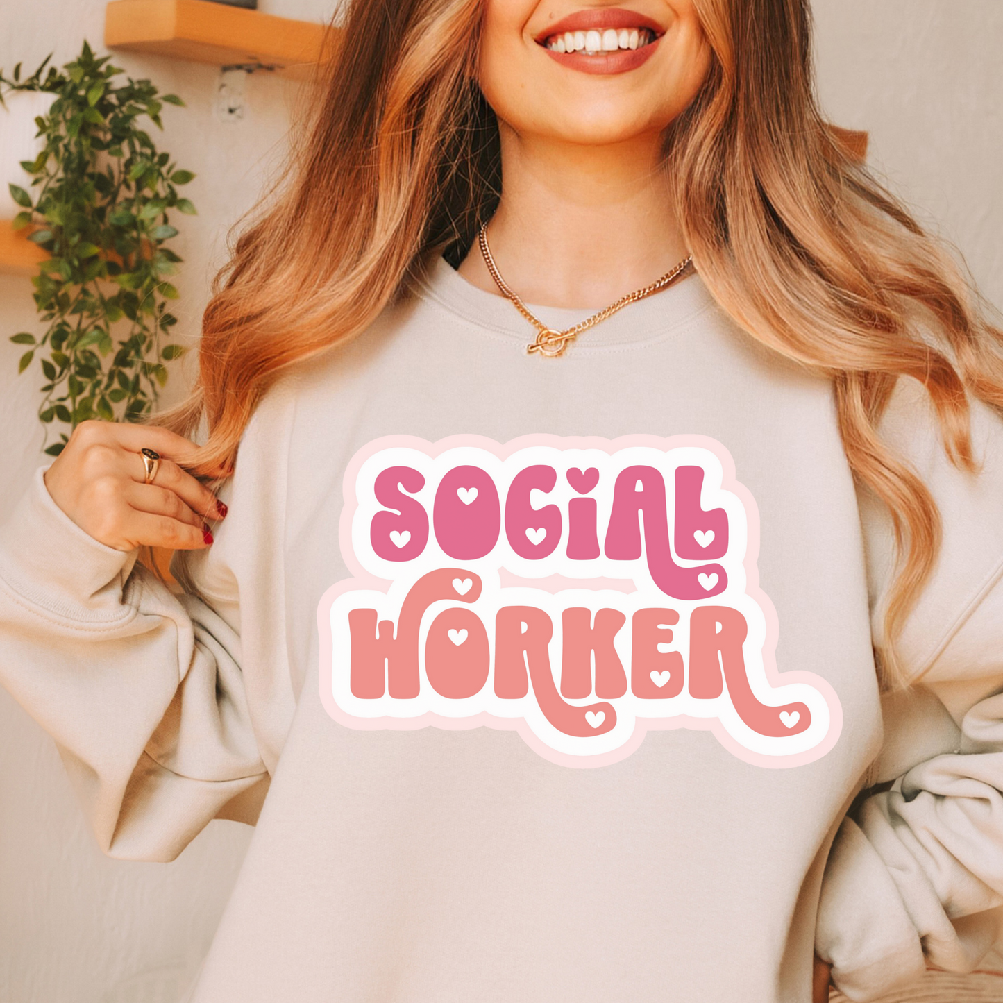 Social Worker Love Pullover