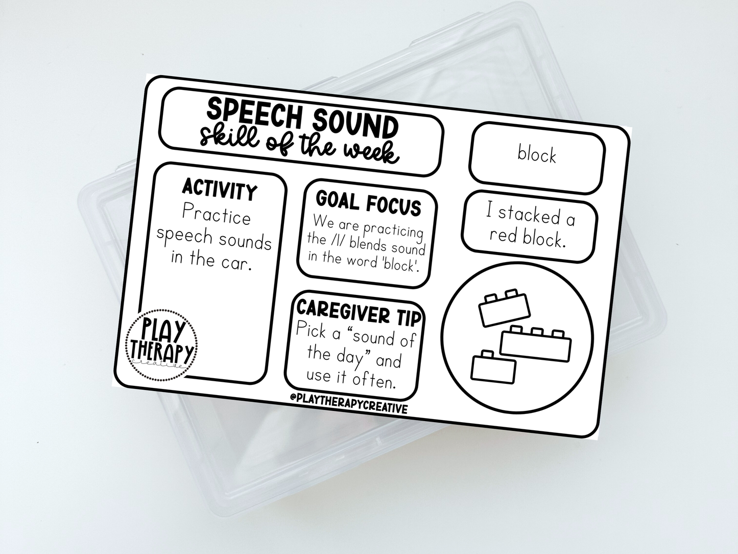 /l/ Blends Speech Sound Skill of the Week Handouts