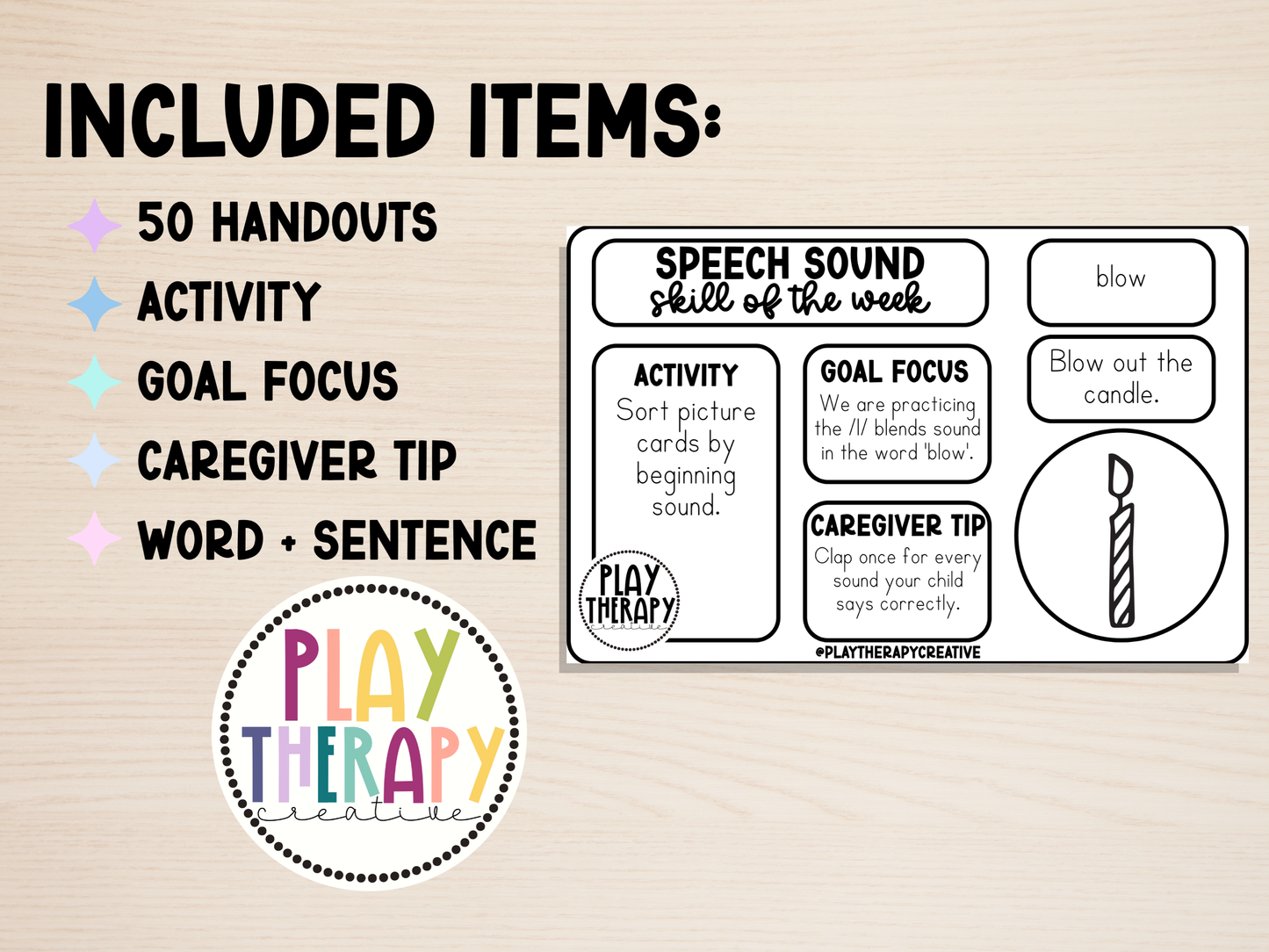 /l/ Blends Speech Sound Skill of the Week Handouts