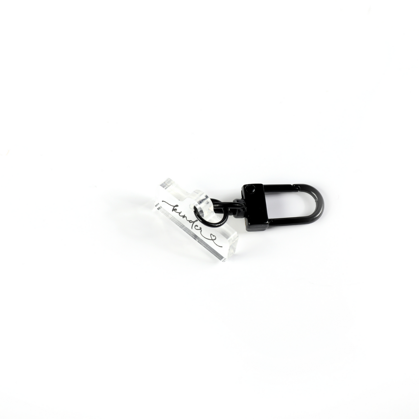 Kinder Love Script Badge Charm