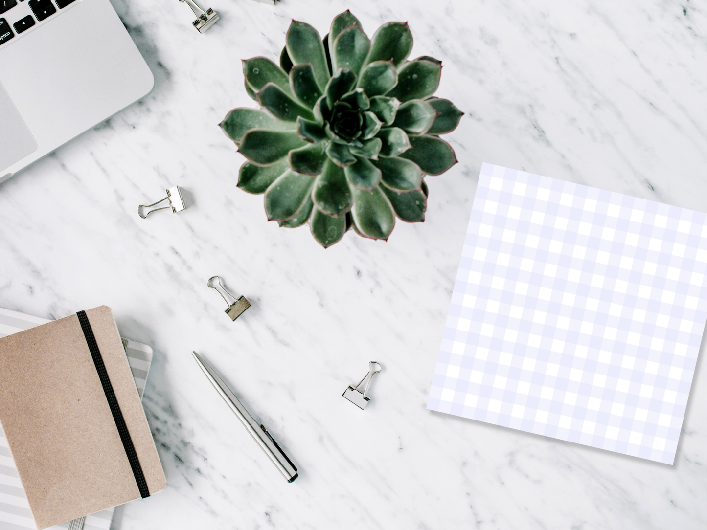 Pastel Rainbow Gingham Sticky Notes