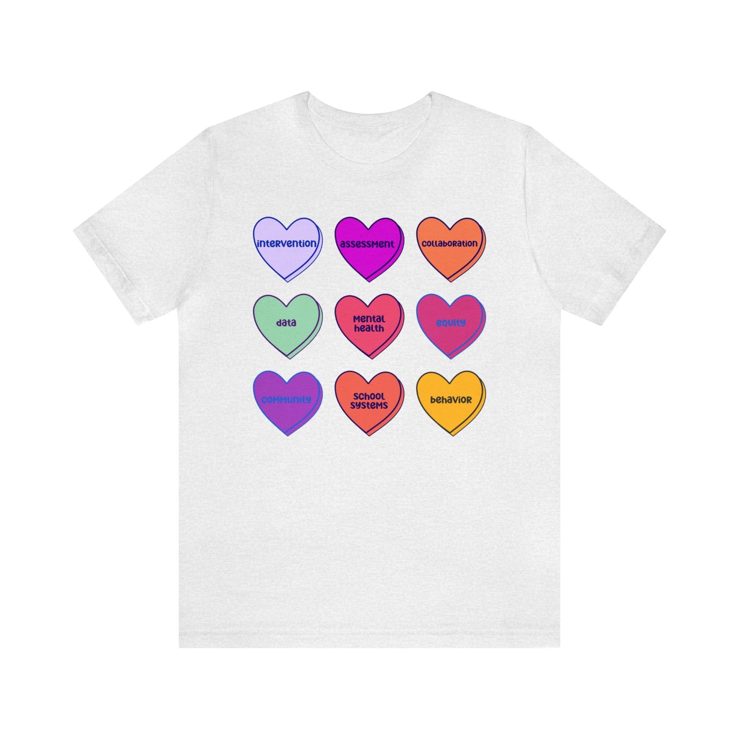 School Psychologist Scope of Practice Tee - Valentine Edition