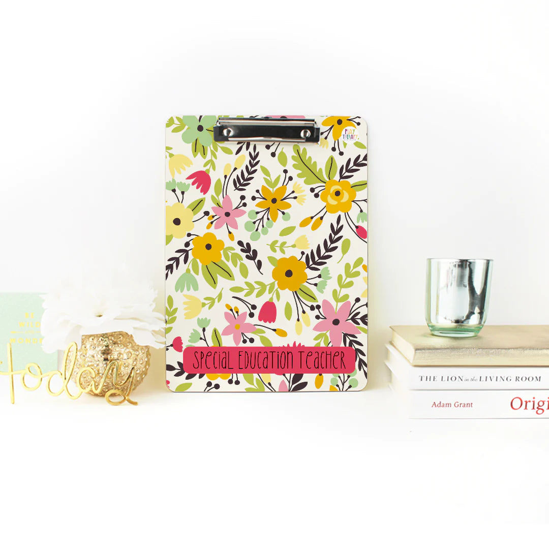 Custom Floral Clipboard