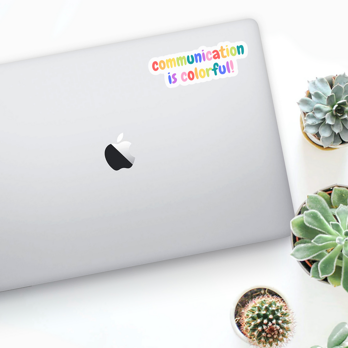 Communication is Colorful Sticker