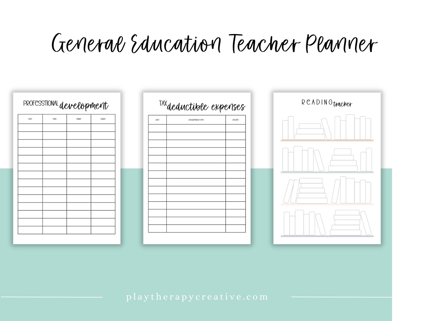 Gen Ed Teacher Printable Planner - Neutral Theme
