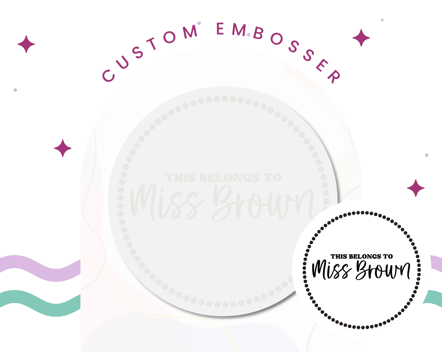 Custom Embosser | This Belongs To
