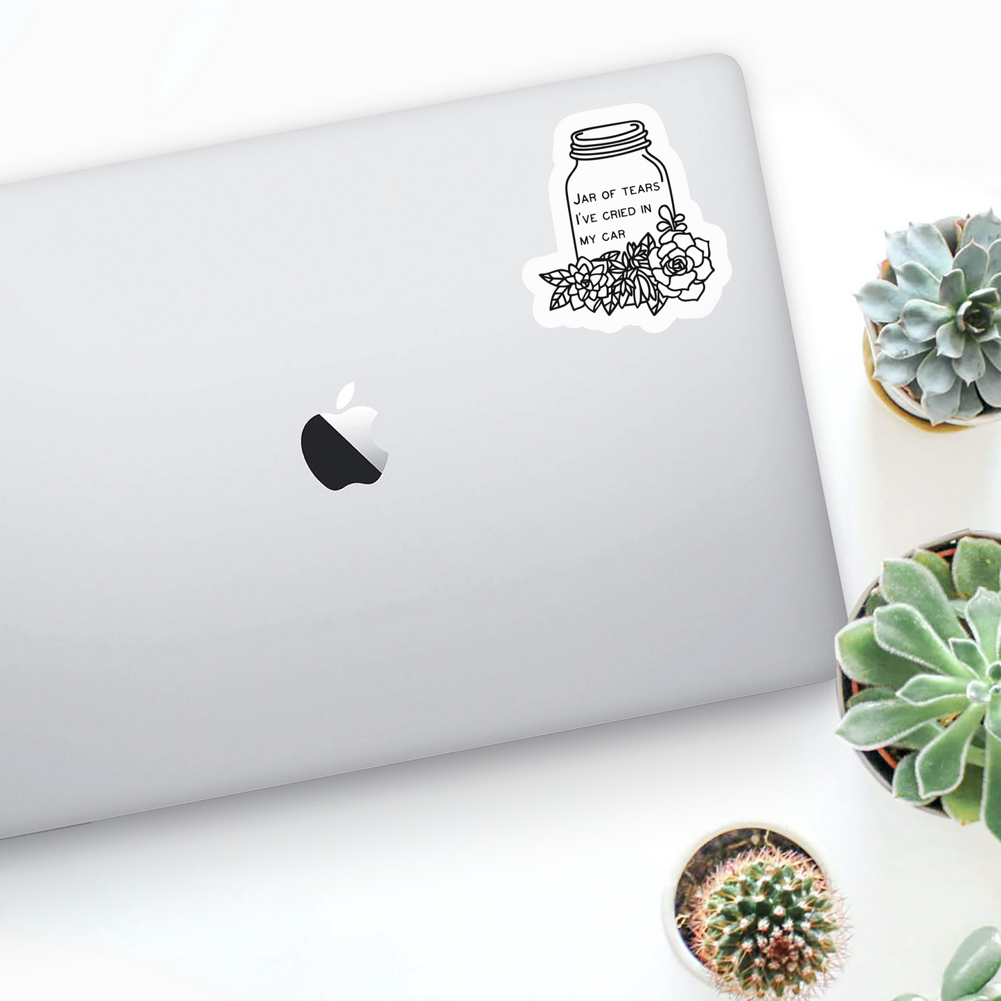 Jar of Tears I've Cried In My Car Sticker