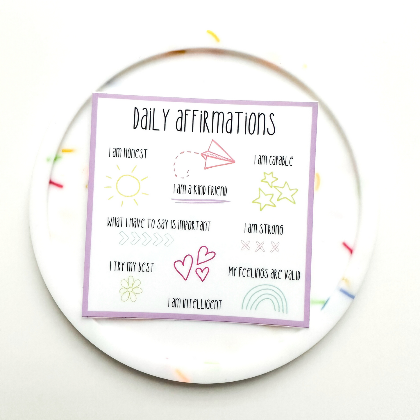 Daily Affirmations Sticker
