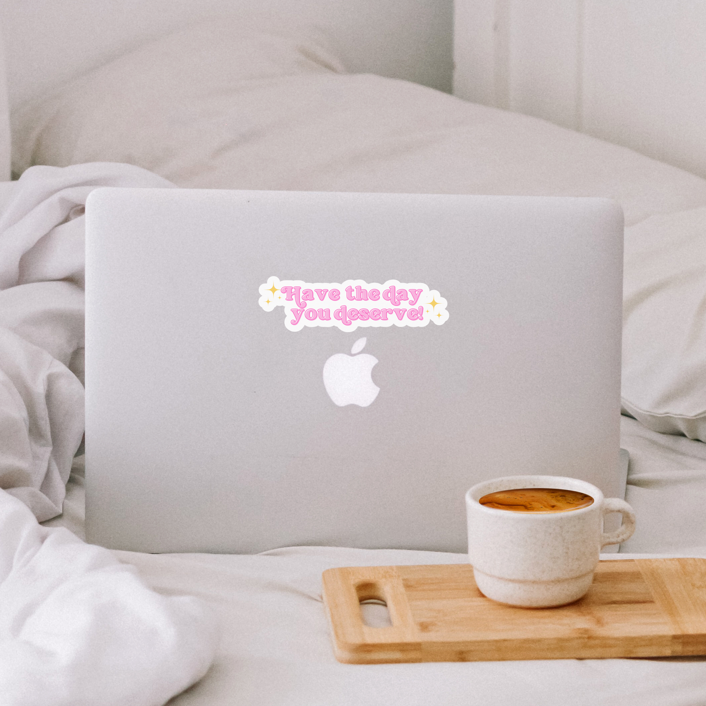 Have The Day You Deserve Sticker