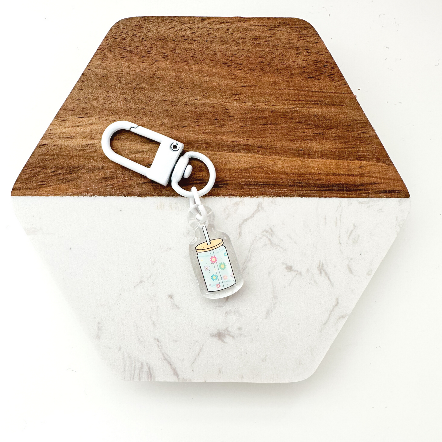 Glass Can Badge Charm