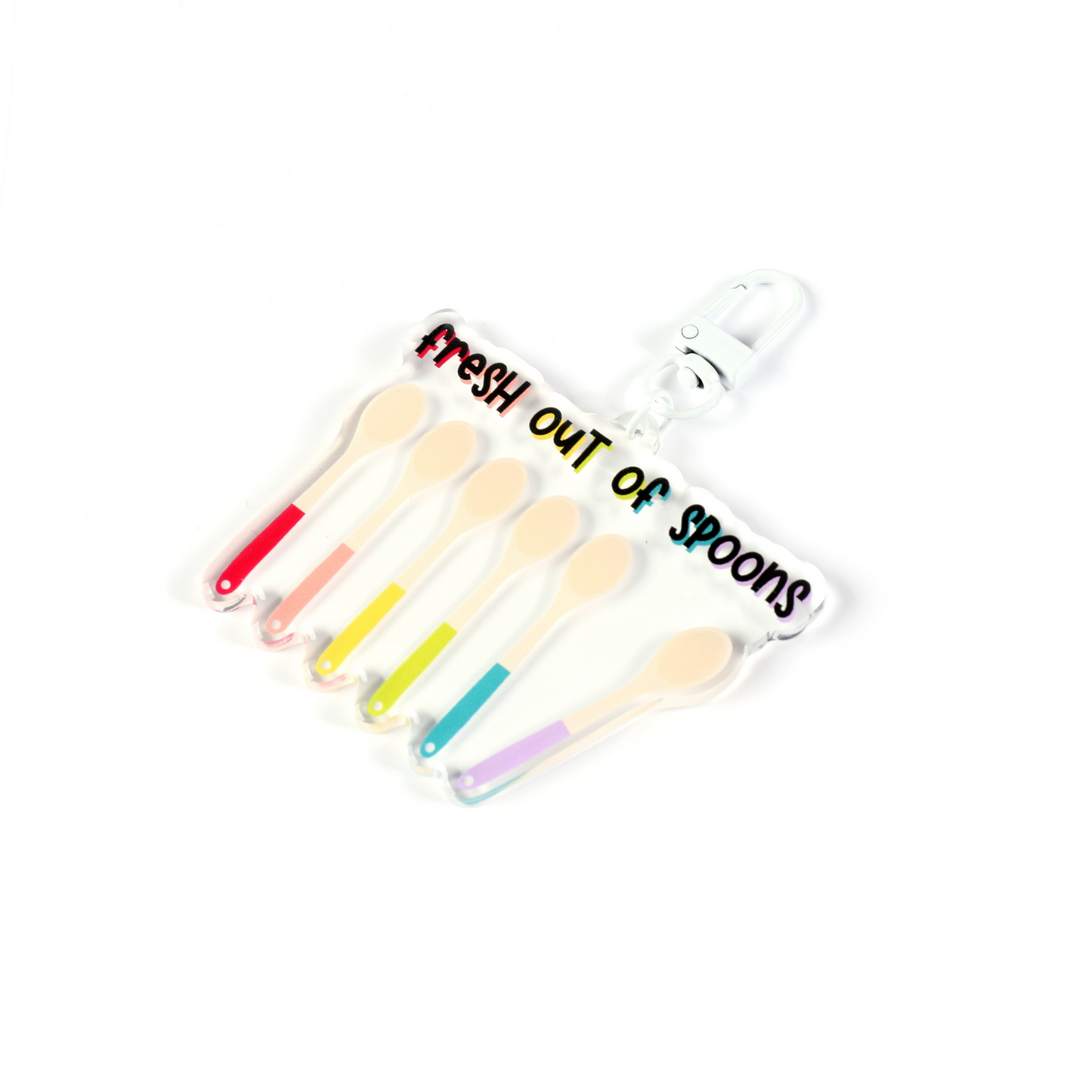 Fresh Out of Spoons Keychain