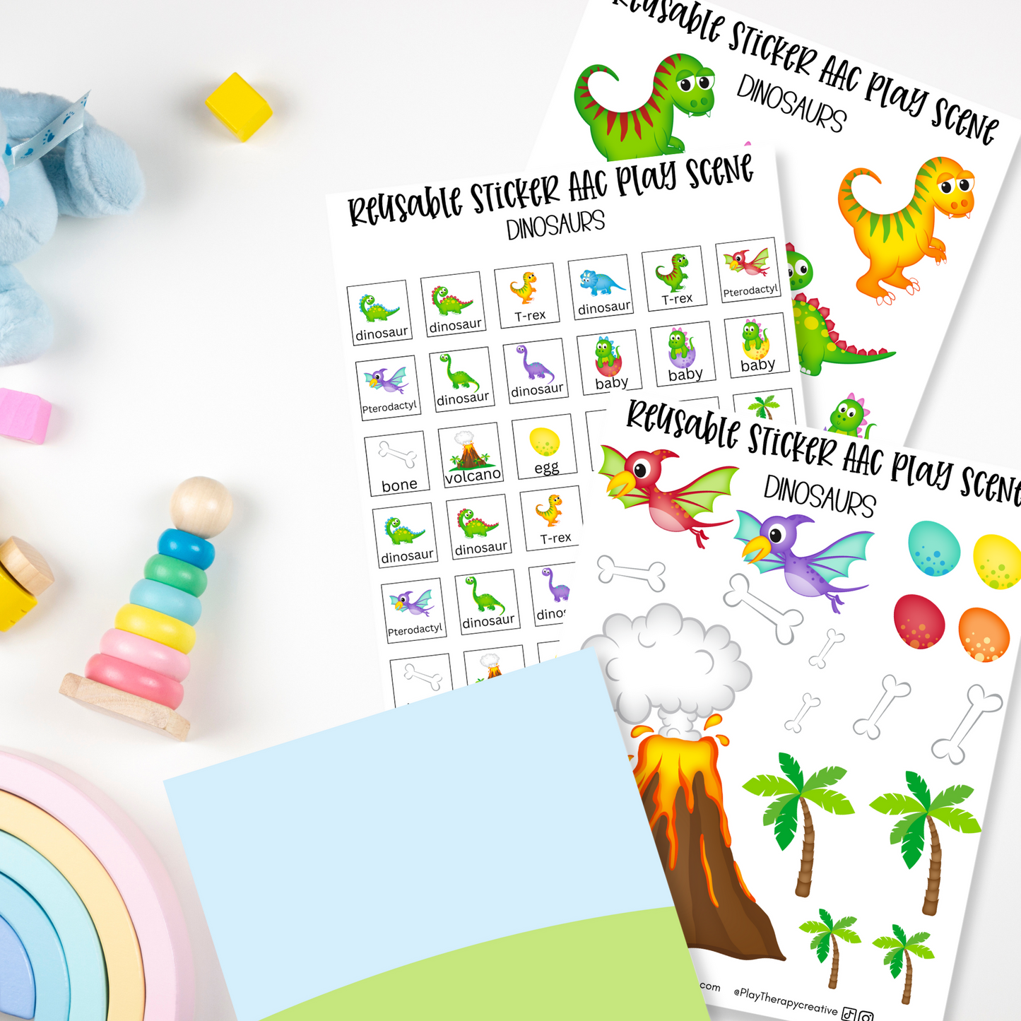 Reusable Sticker AAC Play Scenes