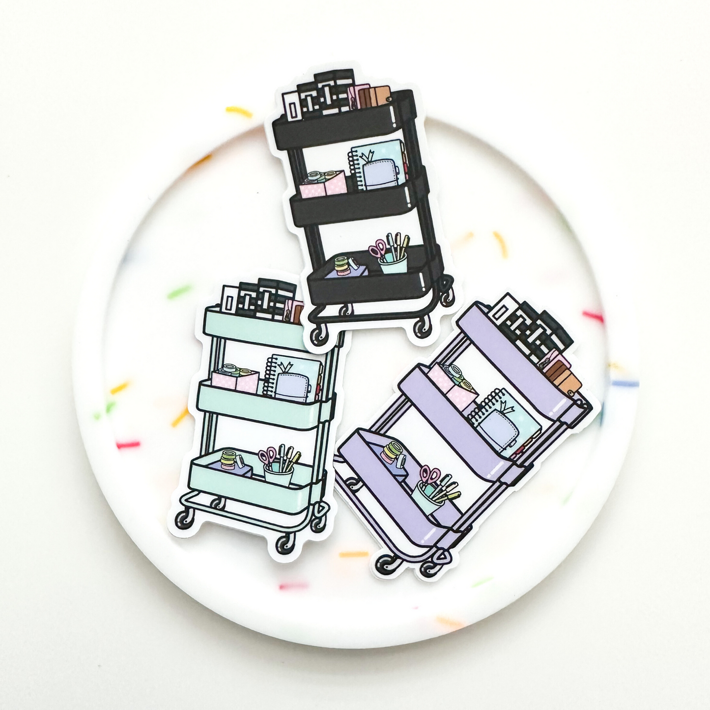 Rolling Cart Stickers