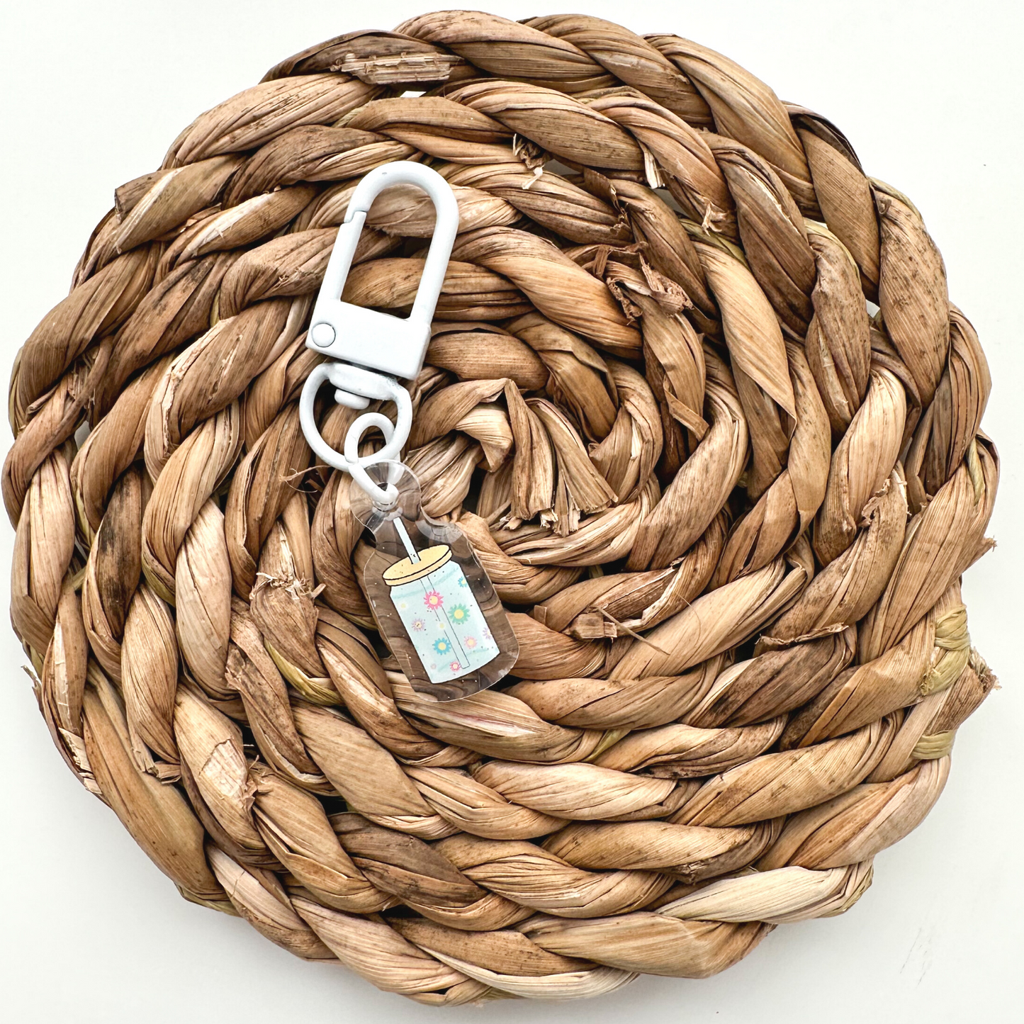 Glass Can Badge Charm