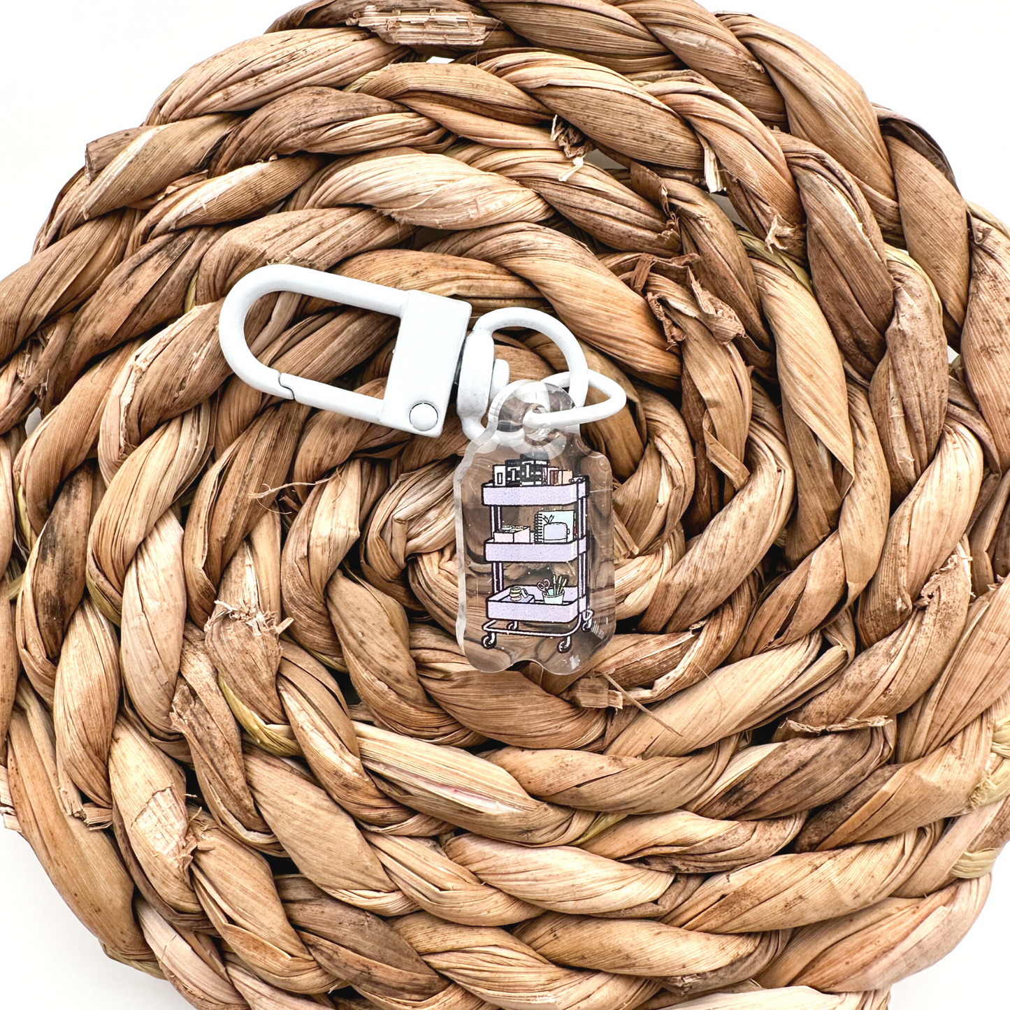 Rolling Cart Badge Charm
