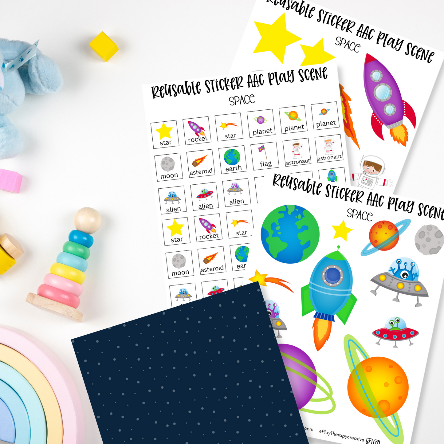 Reusable Sticker AAC Play Scenes