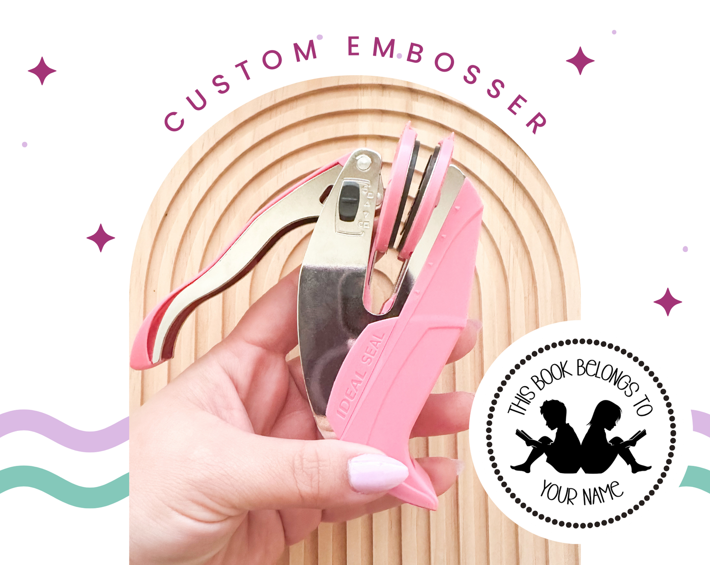 Custom Embosser | Kids Reading