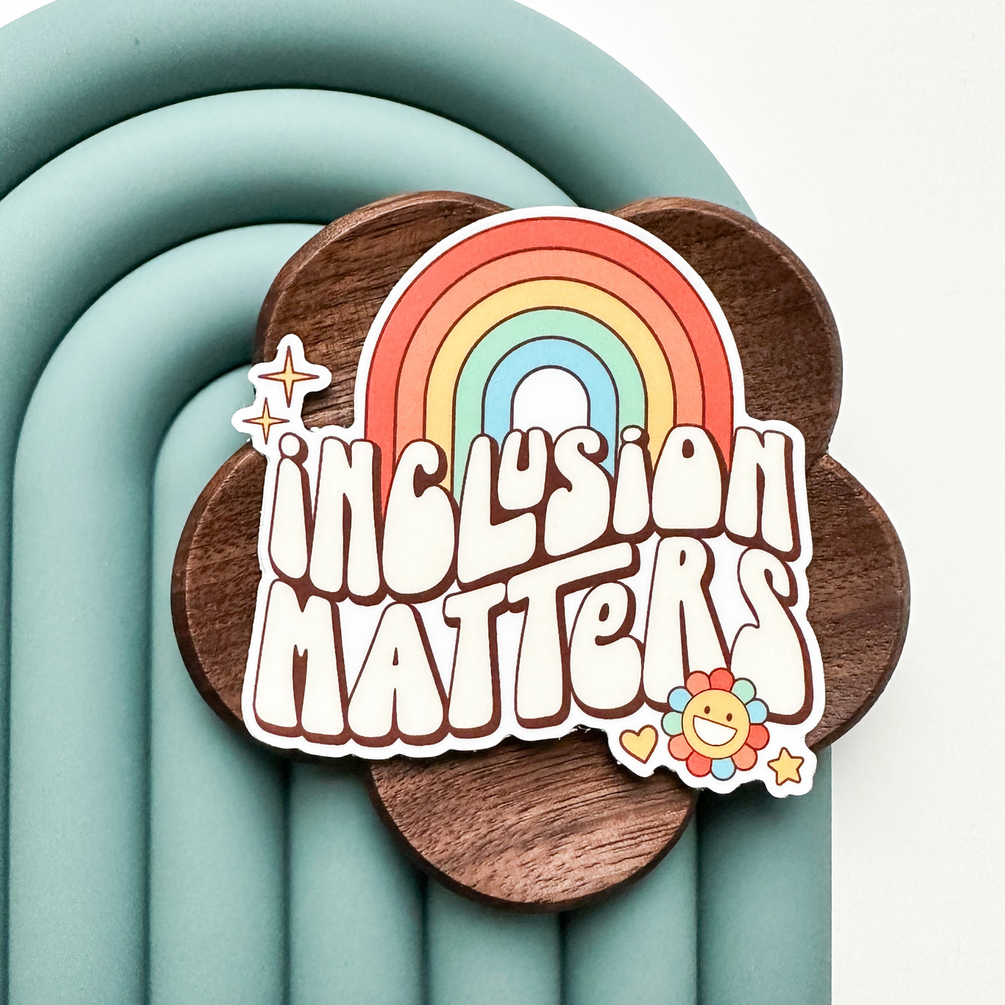 Retro Inclusion Matters Sticker