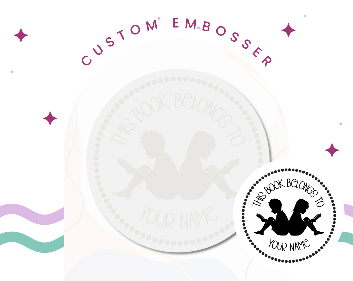 Custom Embosser | Kids Reading