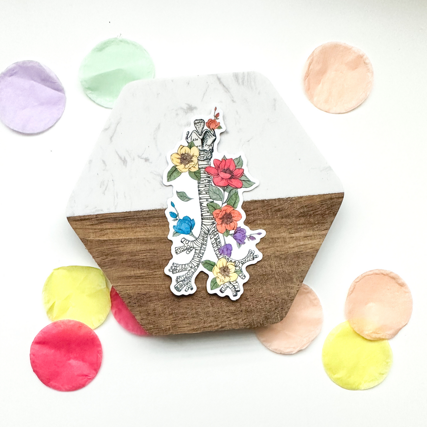 Floral Trachea Sticker