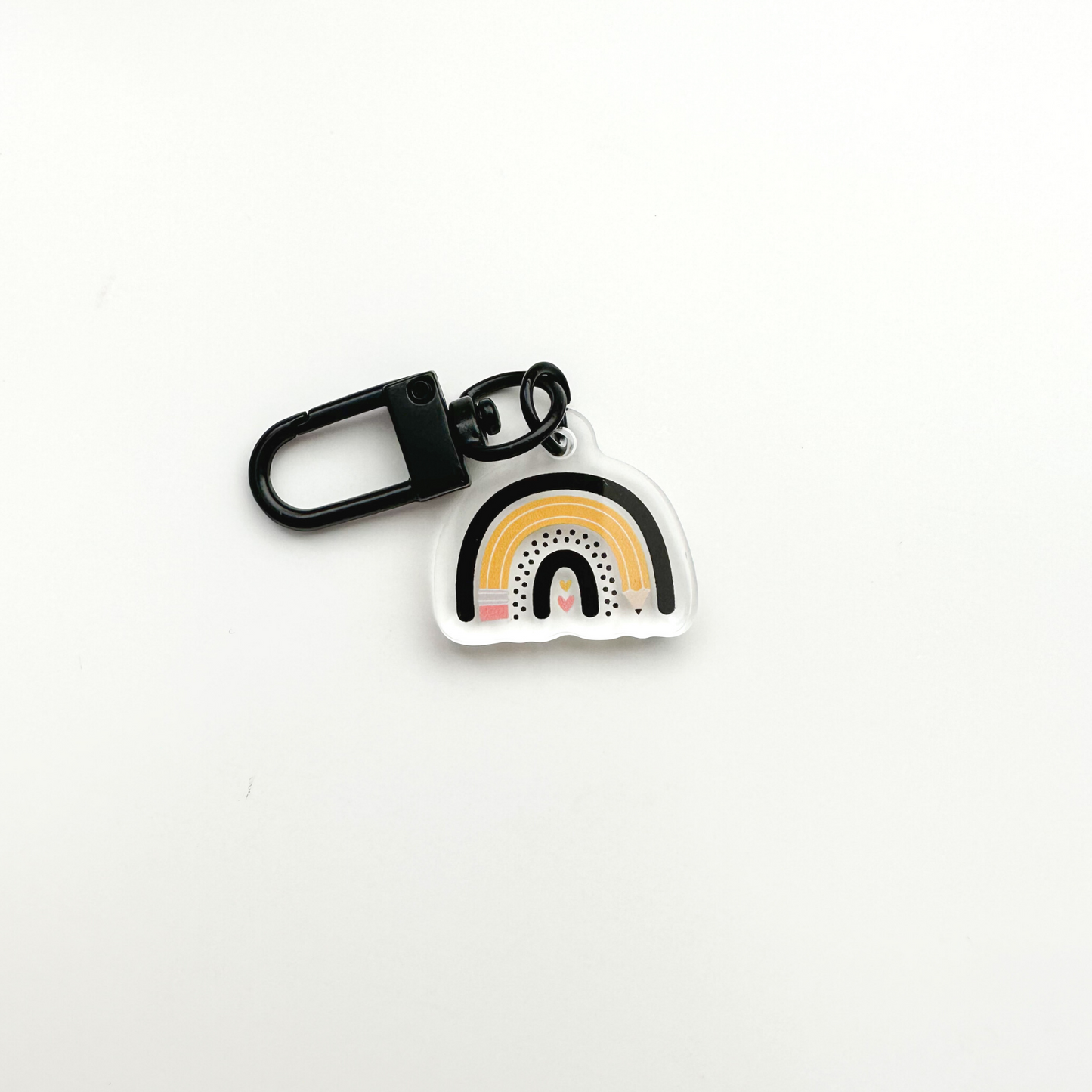 Pencil Rainbow Badge Charm