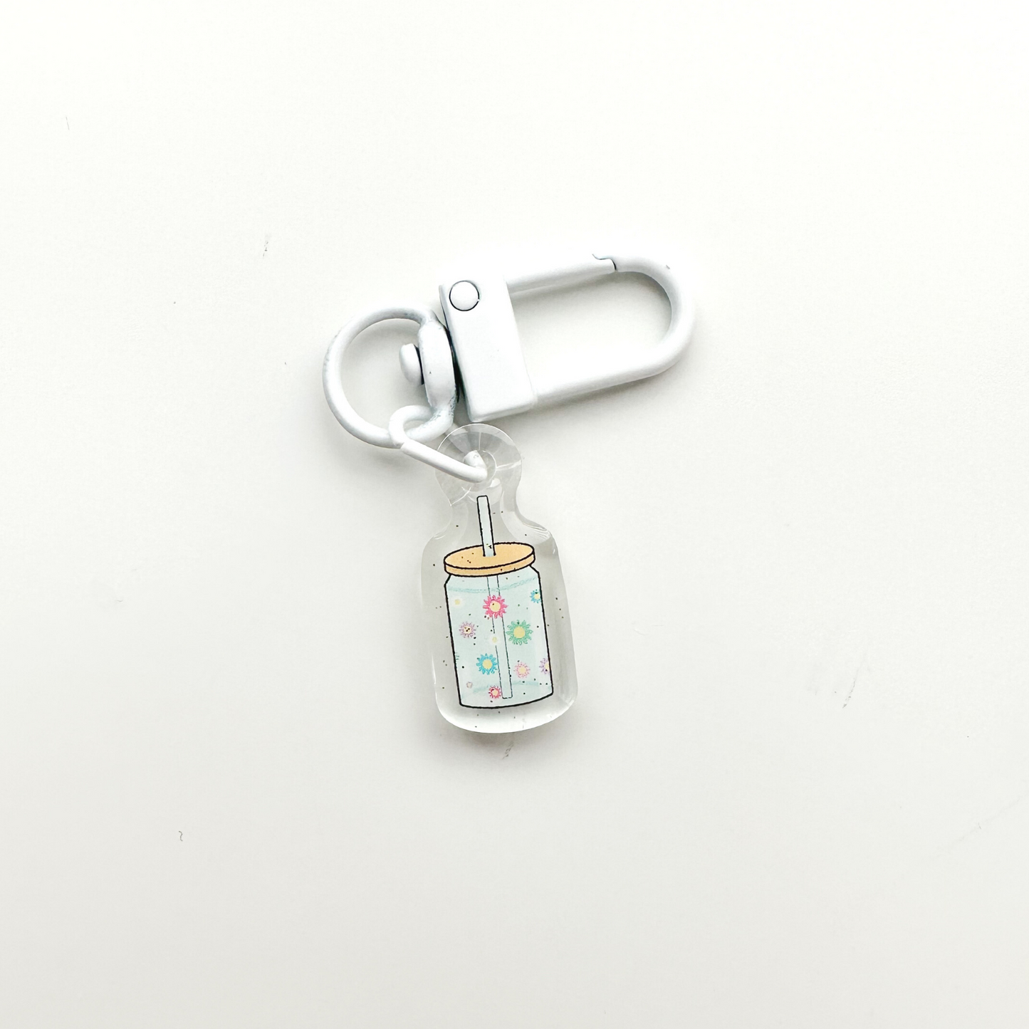 Glass Can Badge Charm