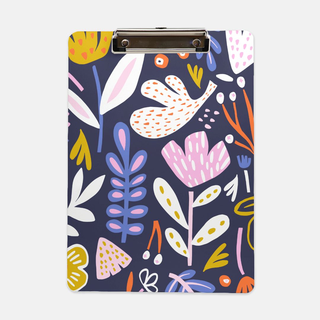 Abstract Floral Clipboard