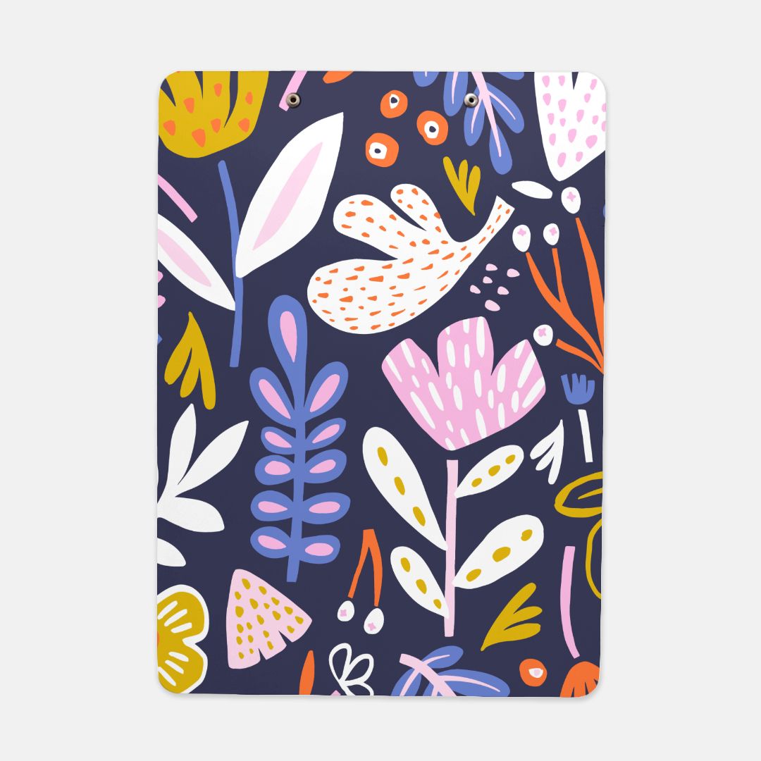 Abstract Floral Clipboard