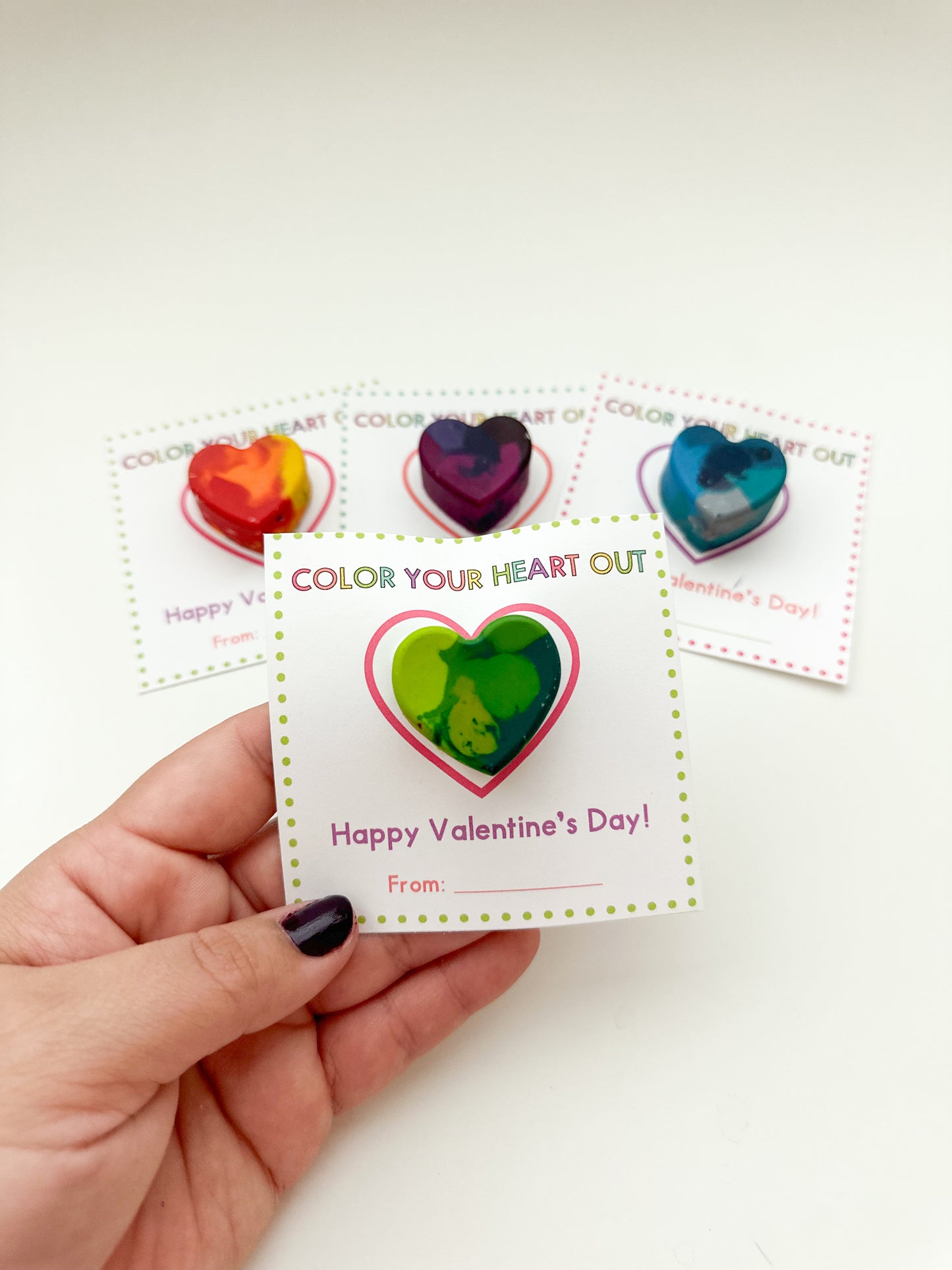 Crayon Valentine Cards