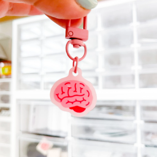 Brain Badge Charm