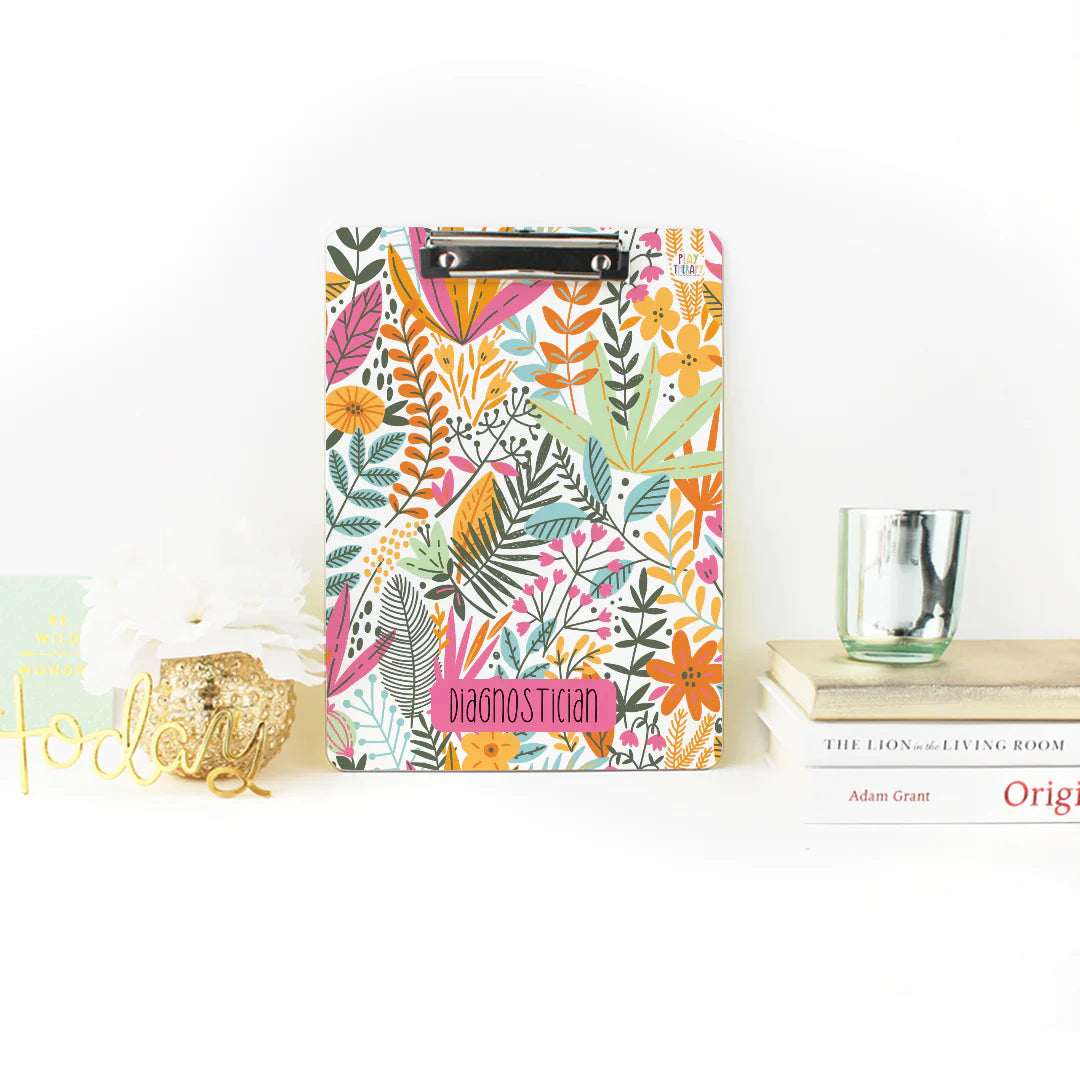 Custom Floral Clipboard