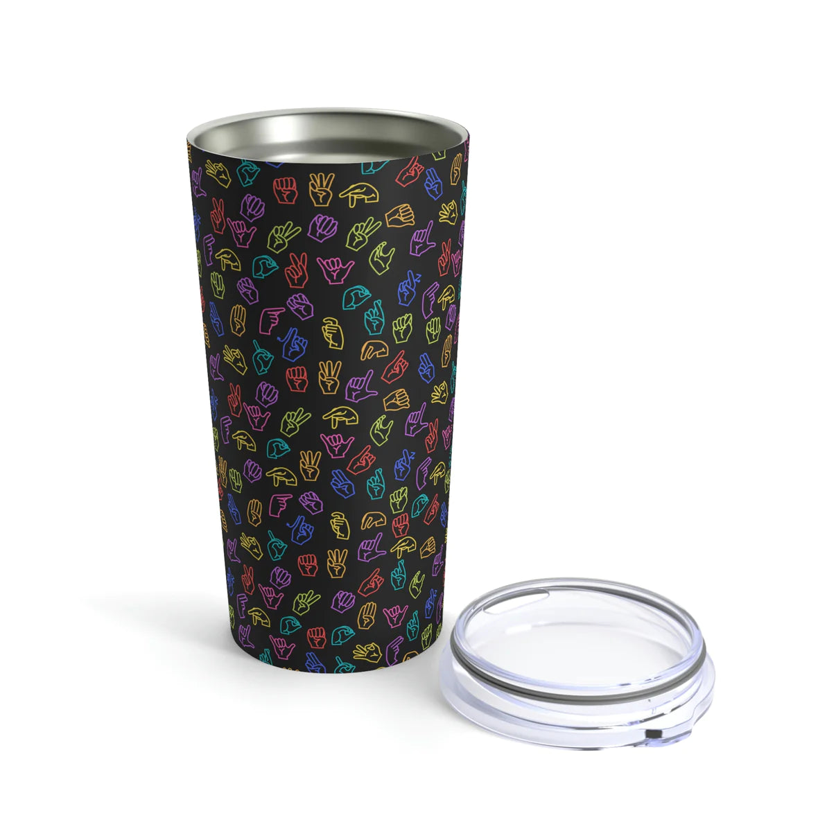 ASL Rainbow Tumbler 20oz