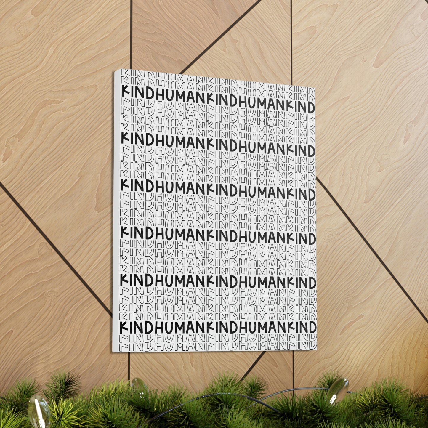 Kind Human Canvas Print (16 x 20 in)