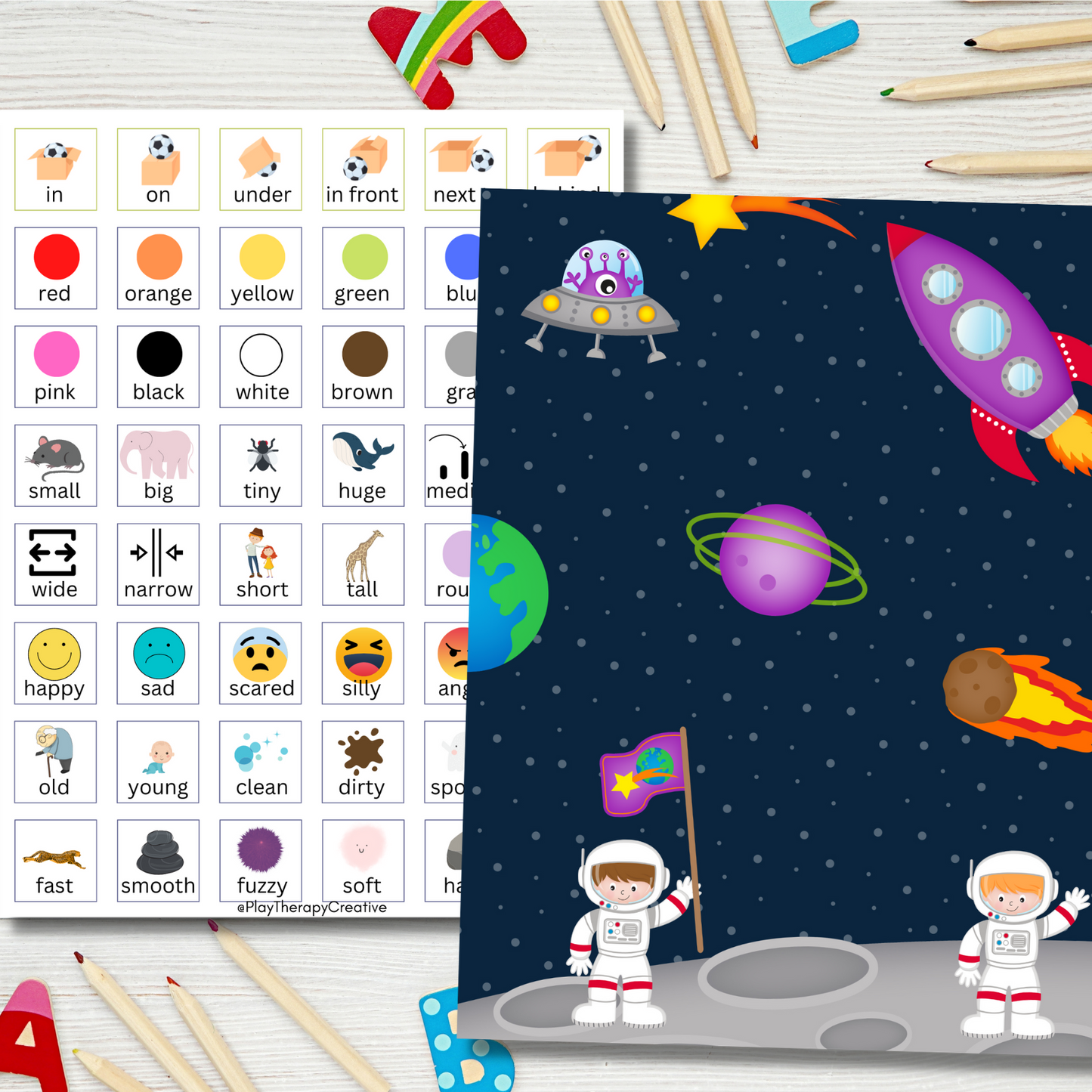 Space AAC Play Scene