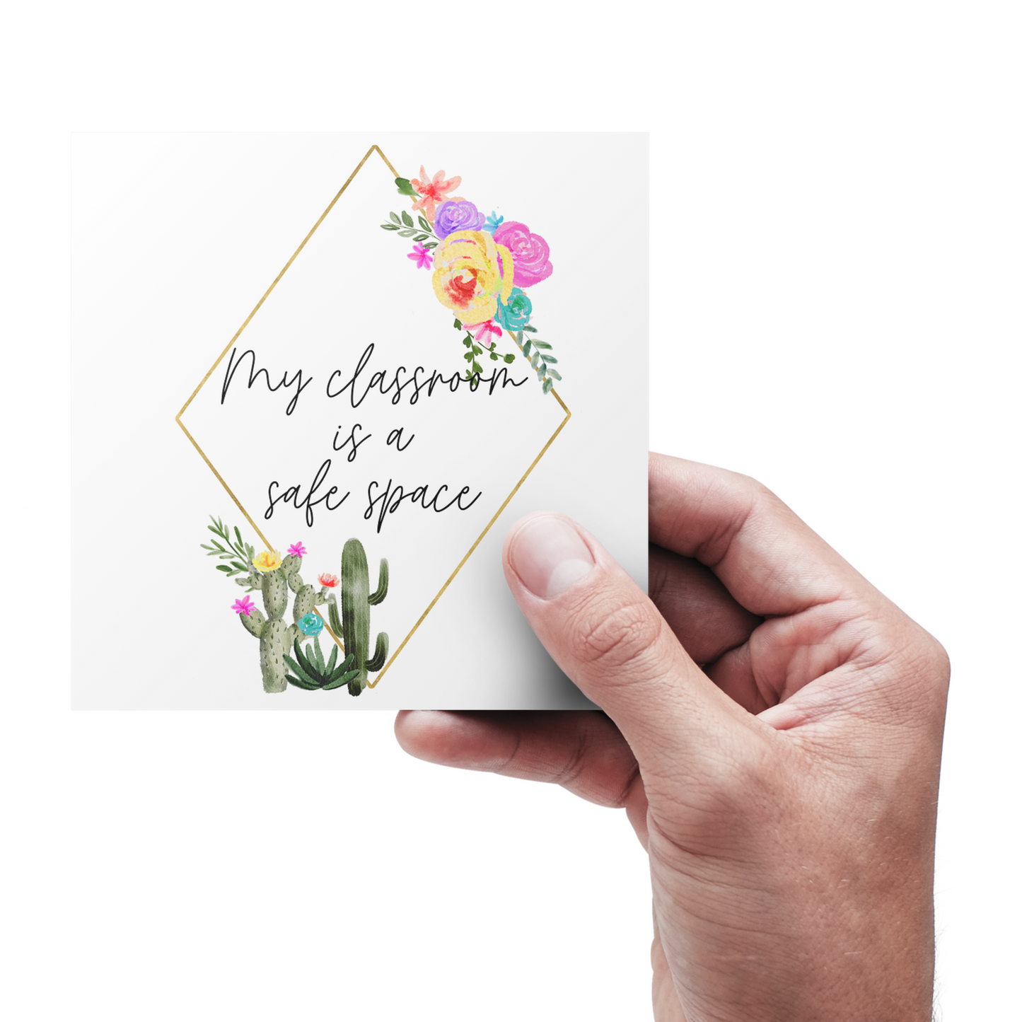 Cactus Educator Affirmation Card Set